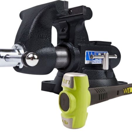 Wilton 55in Special Edition Black 1755 Tradesman Bench Vise with BASH 20416 Sledge Hammer